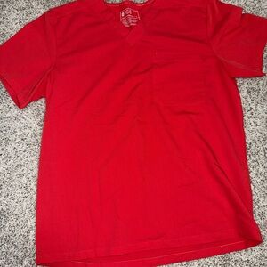 FIGS SCRUBS Men's Red Short Sleeve Tee and jogger pants